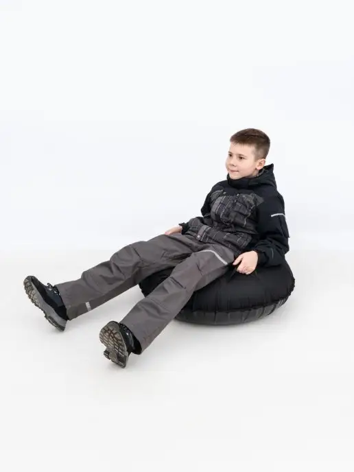 TubingPro Ватрушка зимняя тюбинг для катания 80 см, черный, фото 4