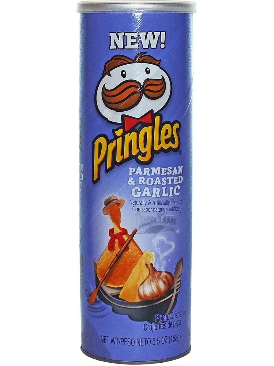 Чипсы Принглс Пармезан и Жаренный Чеснок 158 гр. (США) Pringles 48131051  купить в интернет-магазине Wildberries