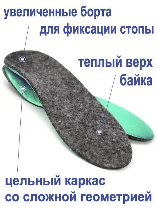 ОРТО-С Стельки ортопедические детские от плоскостопия, теплые байка, фото 3