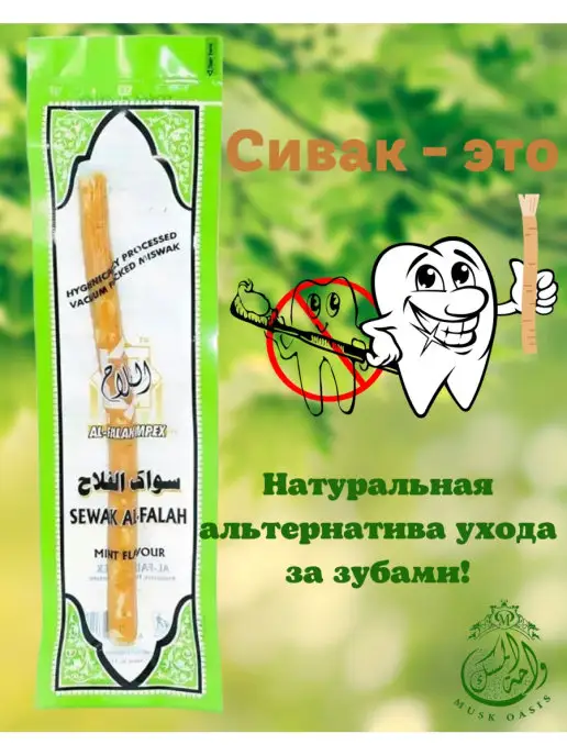 MUSK OASIS Сивак мисвак мятный зубная щетка 1 шт, 1 шт, фото 2