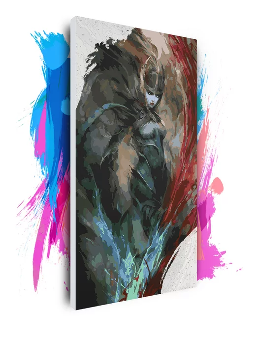 КРАСИВО КРАСИМ Dota 2 - Phantom Assassin Art, 30х60 см, 40x80 см