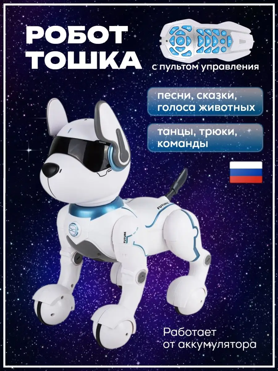 Собака робот интерактивная Тошка King Toys 48331233 купить за 2 956 ₽ в  интернет-магазине Wildberries