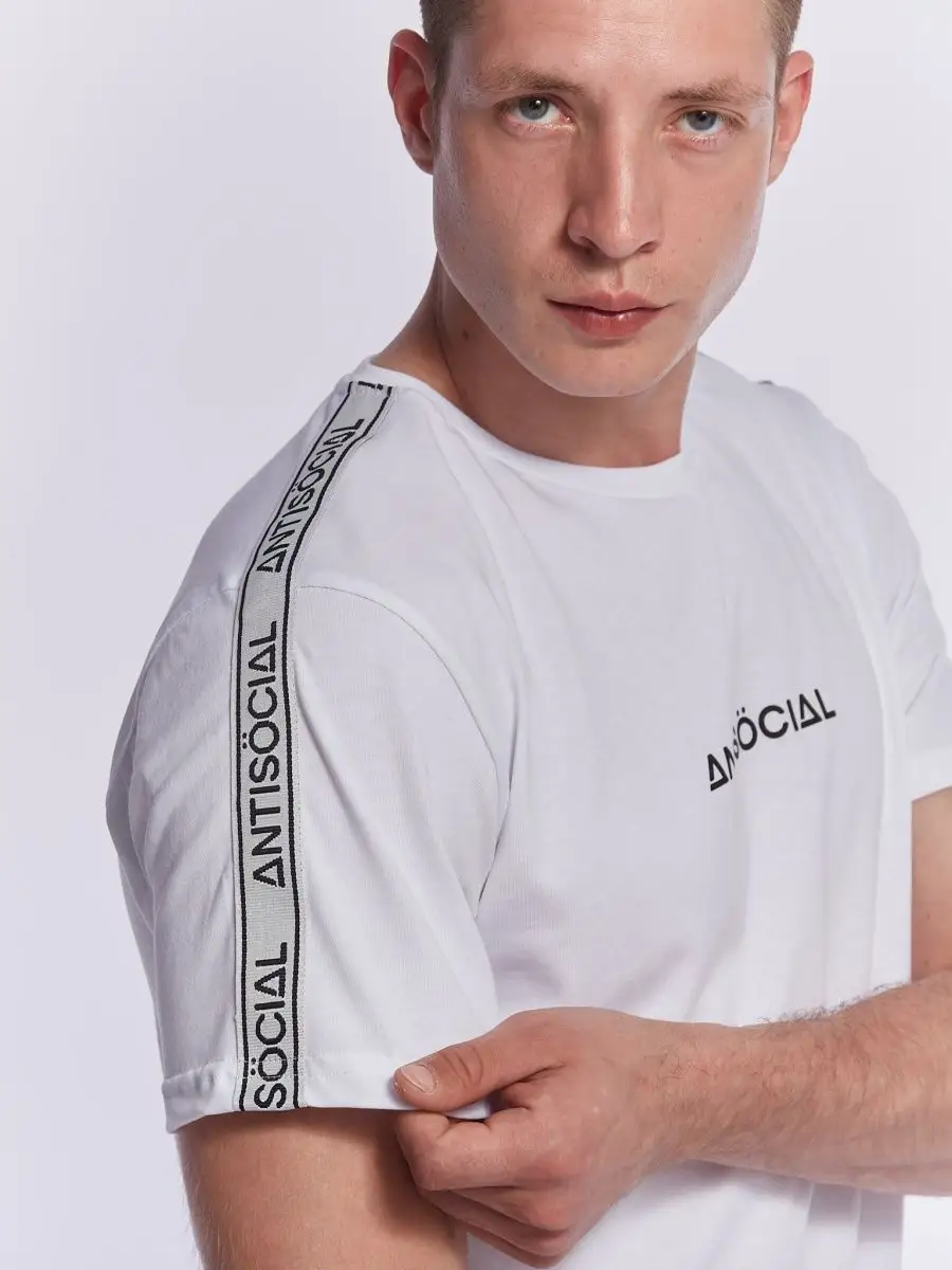 Футболка белая оверсайз с...