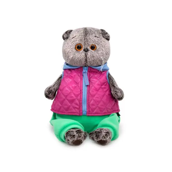 Мягкая игрушка Басик в теплом жилете