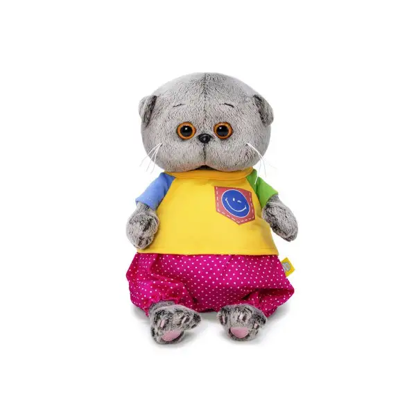 Мягкая игрушка Детская "Басик BABY в футболке со смайликом