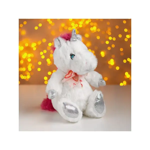 Мягкая игрушка/Детская игрушка"Единорог с бантом"/для ребенка/для малыша