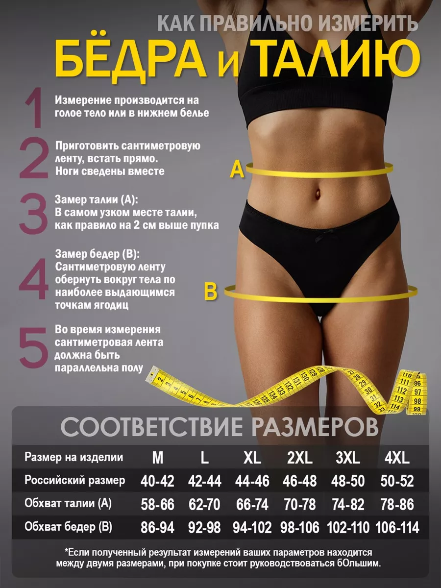 Трусы женские набор бразильяна комплект 5 шт PantyLine 48344943 купить за  473 ₽ в интернет-магазине Wildberries