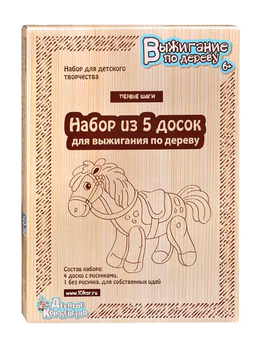 ДЕСЯТОЕ КОРОЛЕВСТВО Набор для выжигания, 5 шт