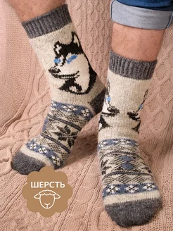 Носки теплые шерстяные с рисунком HappyFox 48349621 купить за 371 ₽ в интернет-магазине Wildberries