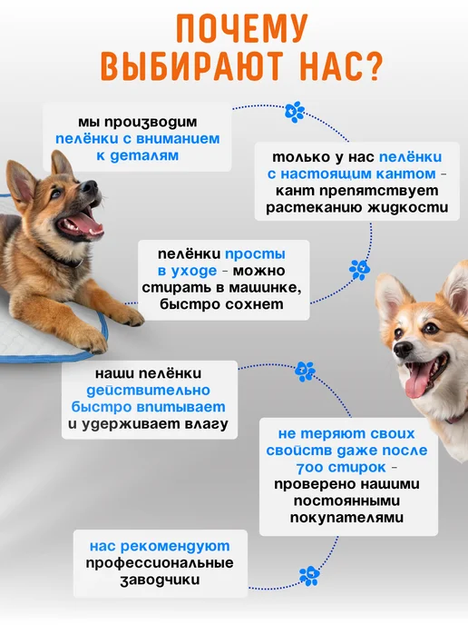 Босс Хвост Пеленка для собак и животных многоразовая непромокаемая, голубой, фото 6