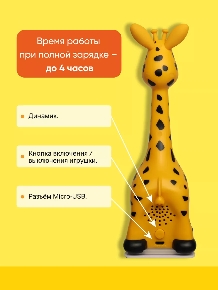 Жирафик Бонни - музыкальная интерактивная игрушка для детей BertToys  48416859 купить за 1 851 ₽ в интернет-магазине Wildberries