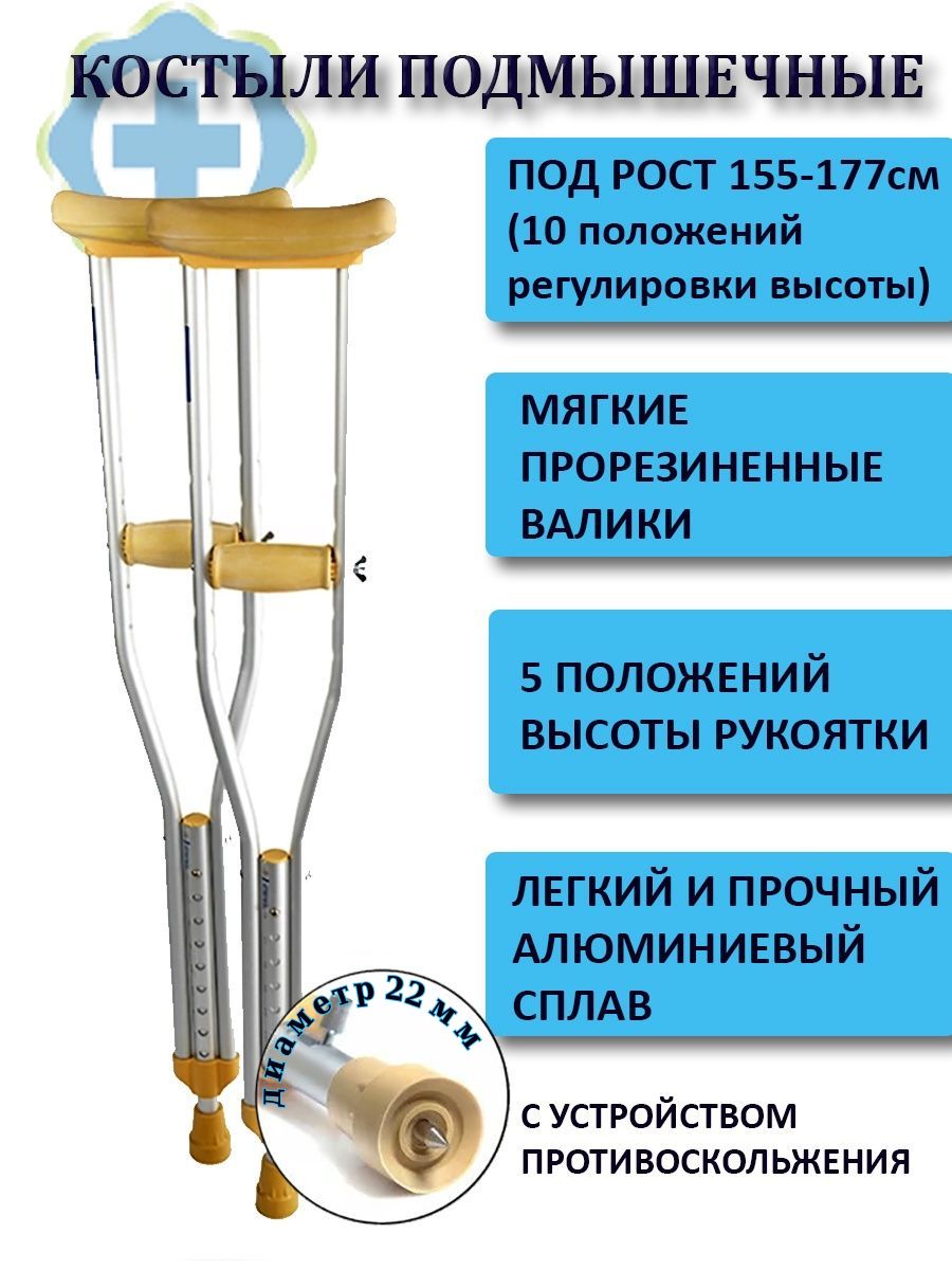 Костыли используют