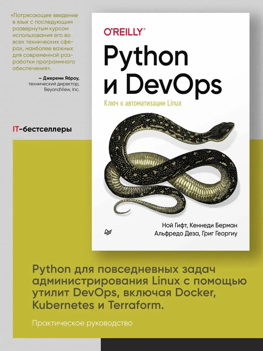 Python и DevOps: Ключ к автоматизации Linux ПИТЕР 48501953 купить за 1 364  ₽ в интернет-магазине Wildberries