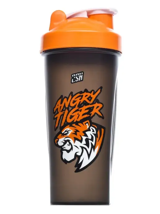 2SN Angry Tiger, шейкер спортивный для протеина, для воды 600 мл, 600 мл, фото 3