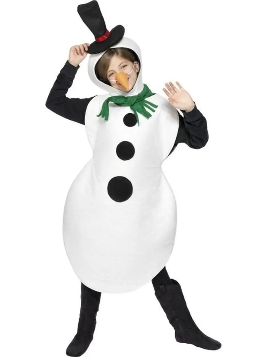 как сделать костюм снеговика