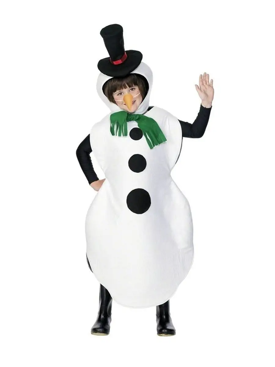 Новогодний костюм зайца, снеговика...