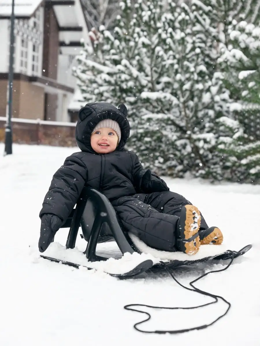 Санки детские зимние со спинкой пластиковые сани для малышей Happy Baby  48543809 купить в интернет-магазине Wildberries