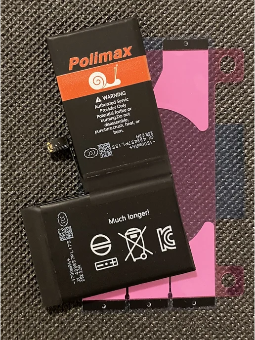Polimax batteries Аккумулятор iPhone X усиленный, X, фото 3