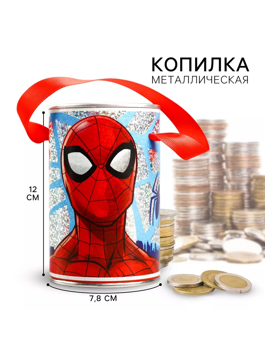 Marvel Копилка с голографией Человек-паук 12х7,8х7,8 см