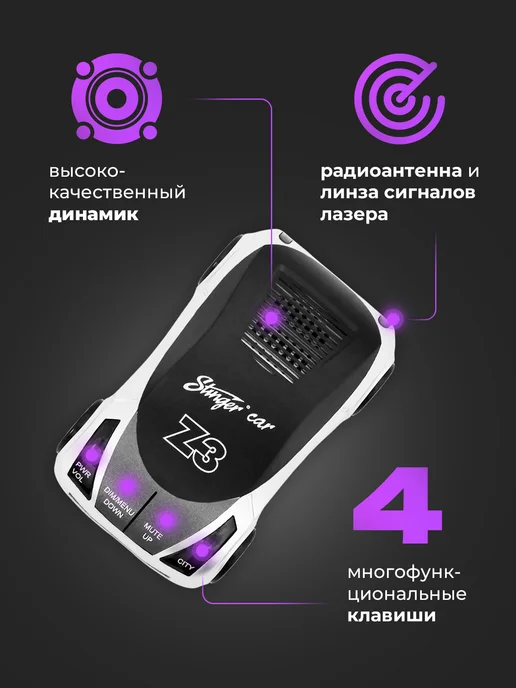Stinger CAR Автомобильный радар детектор Z3, вариант, фото 7