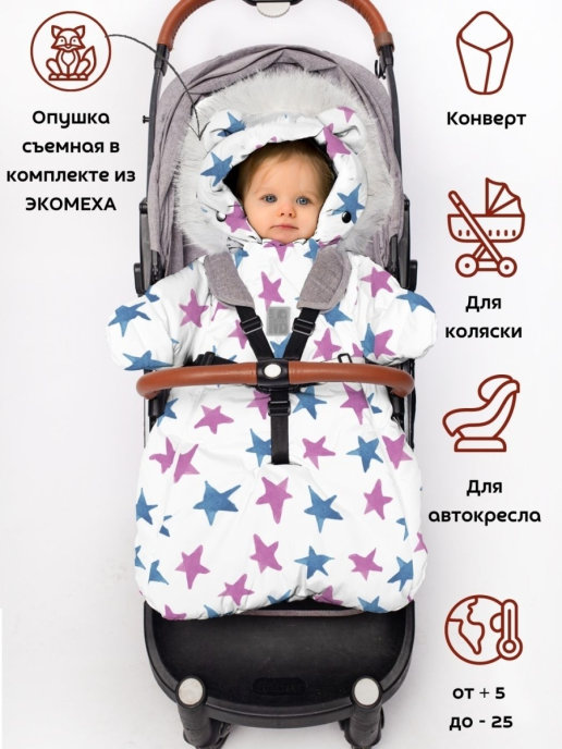 Теплый конверт в автокресло Cybex Snogga Mini River Blue