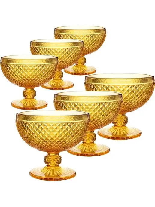 Набор креманок для мороженого и десертов 6 штук - фото 4