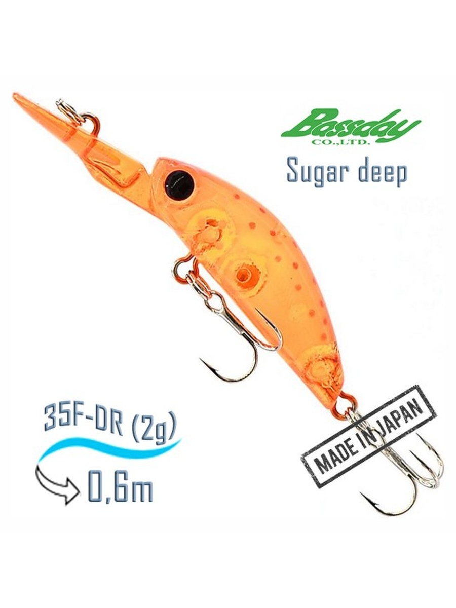 Bassday sugar. Воблеры в магазине. Deep 35f.