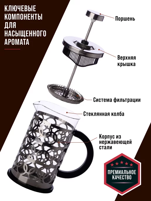 Френч-пресс 600 мл - фото 7