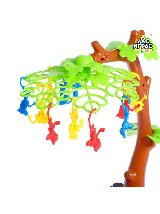 ЛАС ИГРАС KIDS Настольная игра на ловкость "Мартышкин хвост", голубой, фото 2