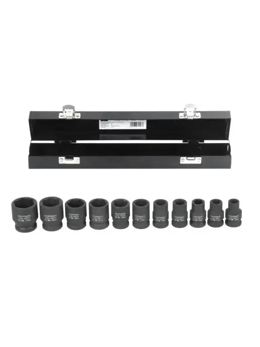 WIEDERKRAFT Набор головок ударных 1 2" 10-27 мм, 11 шт, 11 шт, фото 5