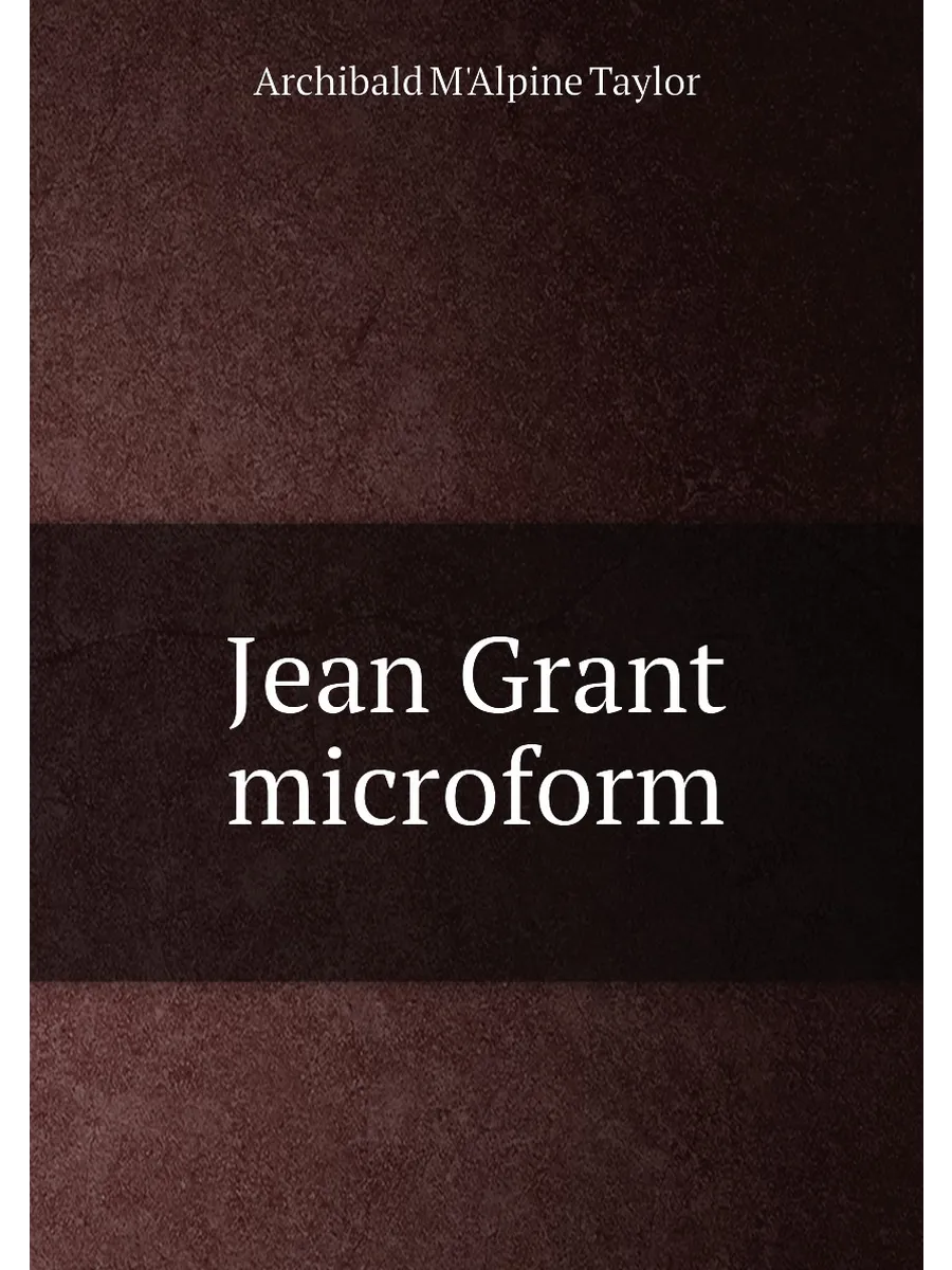 Jean Grant microform