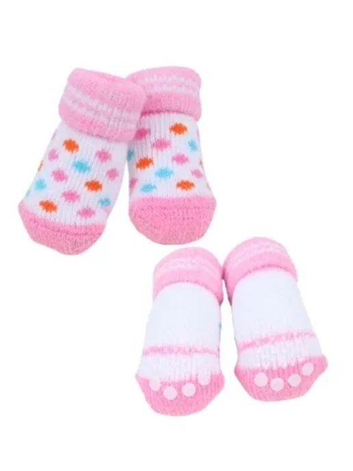 PUPPIA Носки для собак "Polka Dot II", голубые, розовый, фото 2