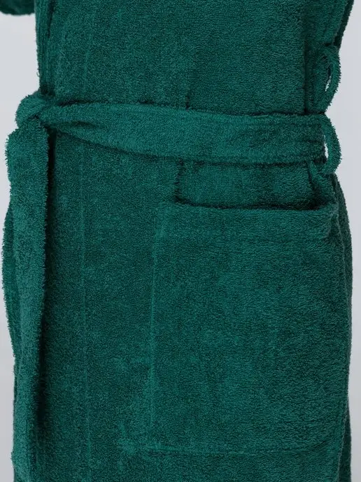SENIY House of cotton Махровый халат, зеленый, фото 6