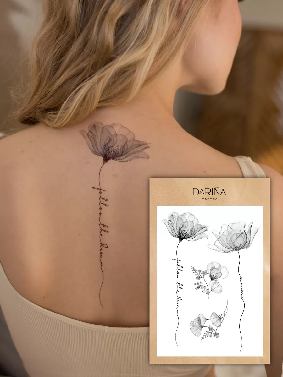 Татуировки орхидея: Чувственность и изысканность в искусстве на теле