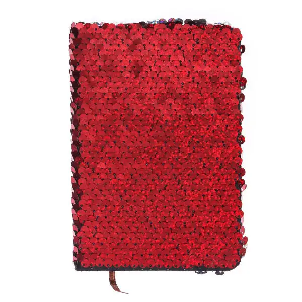Записная книжка в линейку, 80л, пайетки