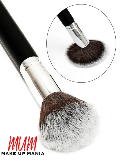 Make Up Mania Профессиональная косметическая кисть для макияжа пудры румян, черный, фото 5