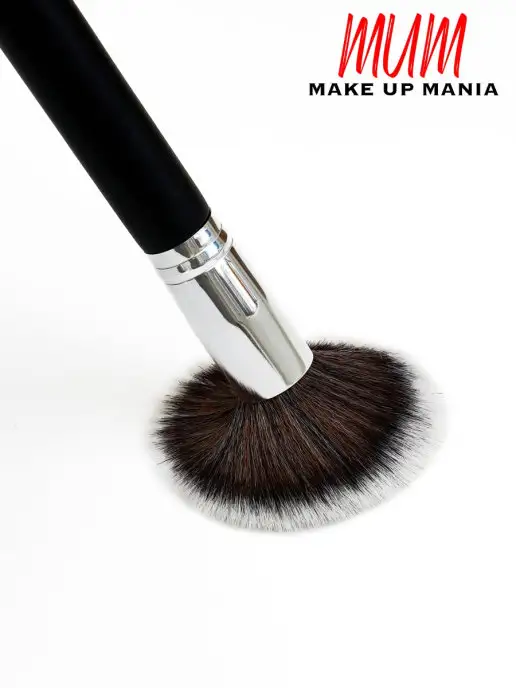 Make Up Mania Профессиональная косметическая кисть для макияжа пудры румян, черный, фото 7