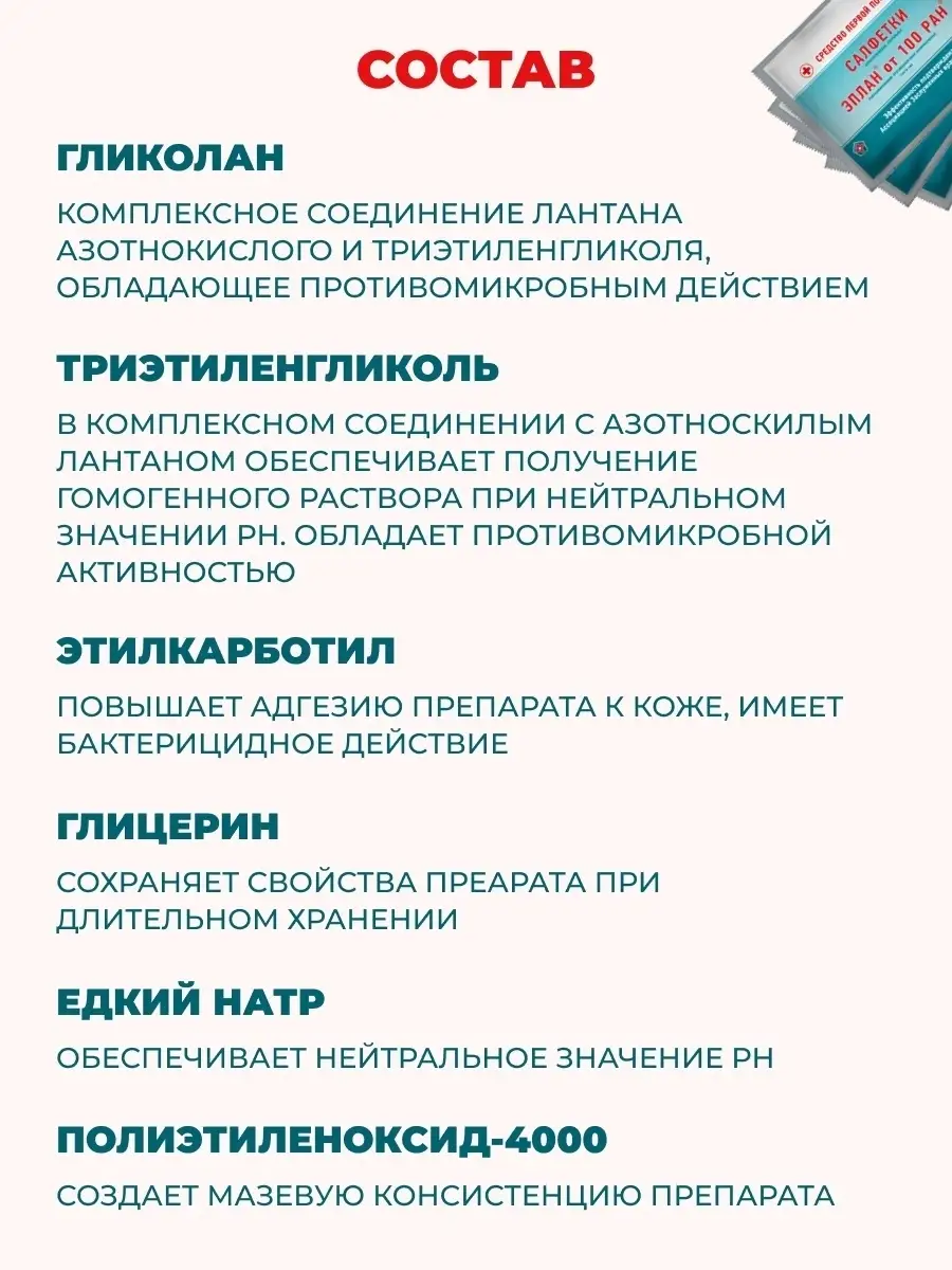 Салфетки от ран ожогов трофических язв пролежней Эплан100 48931246 купить  за 438 ₽ в интернет-магазине Wildberries