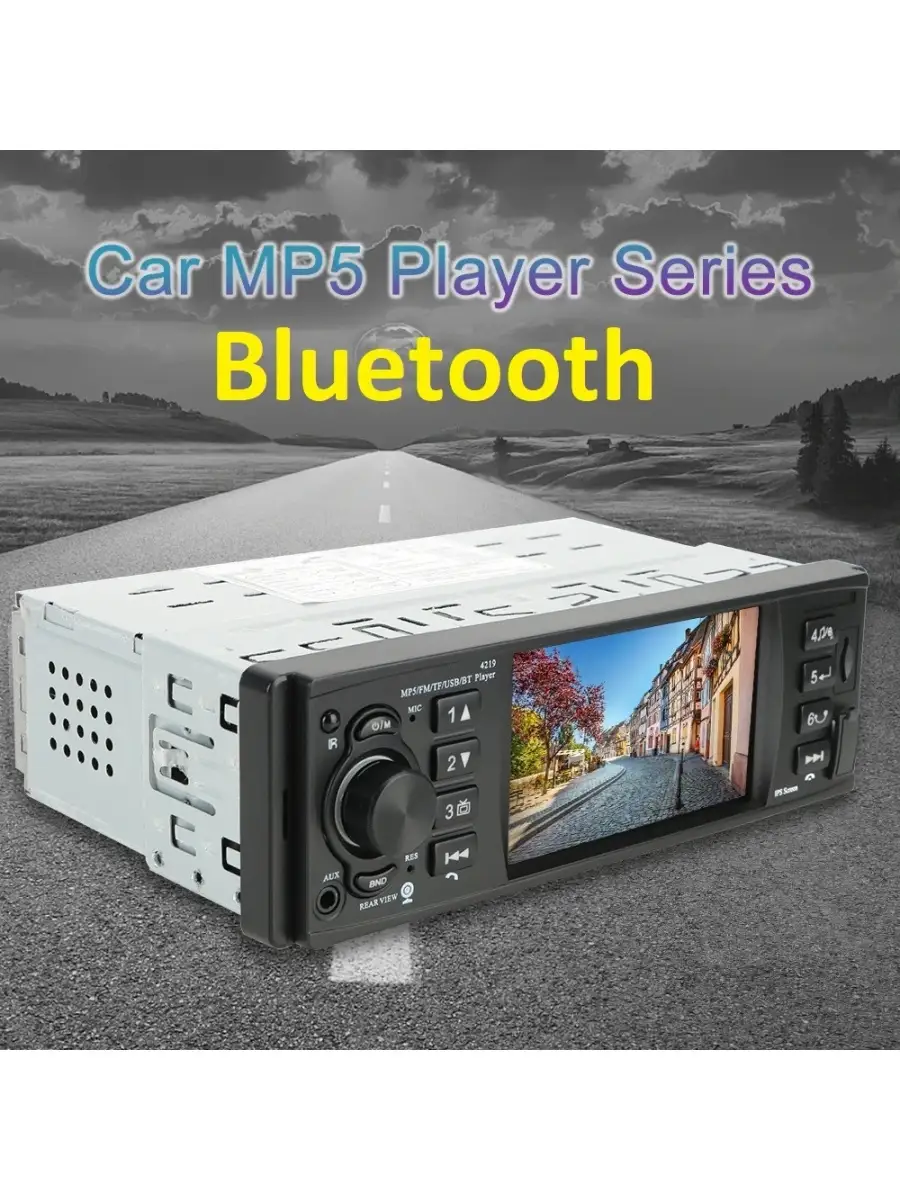 Автомагнитола 1 Din Bluetooth, MP3, GPS Магнитола для автомобиля 48938127  купить за 2 848 ₽ в интернет-магазине Wildberries