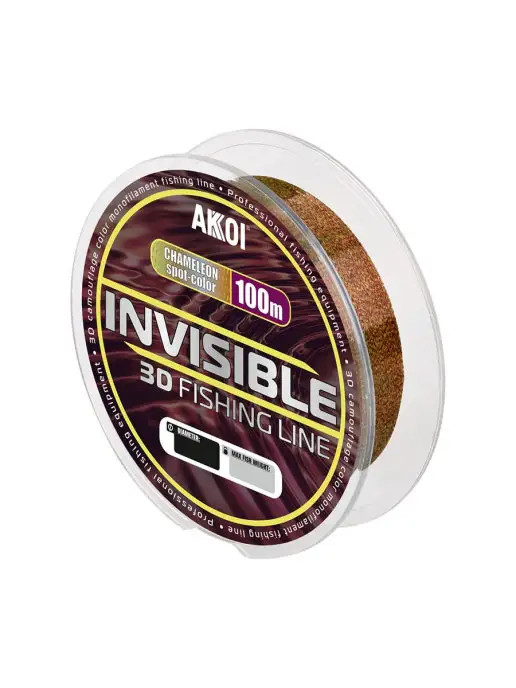 Akkoi 3D-леска INVISIBLE (100м хамелеон 0,18мм 6,34кг 1шт), 100 м, 6,34 кг, фото 5