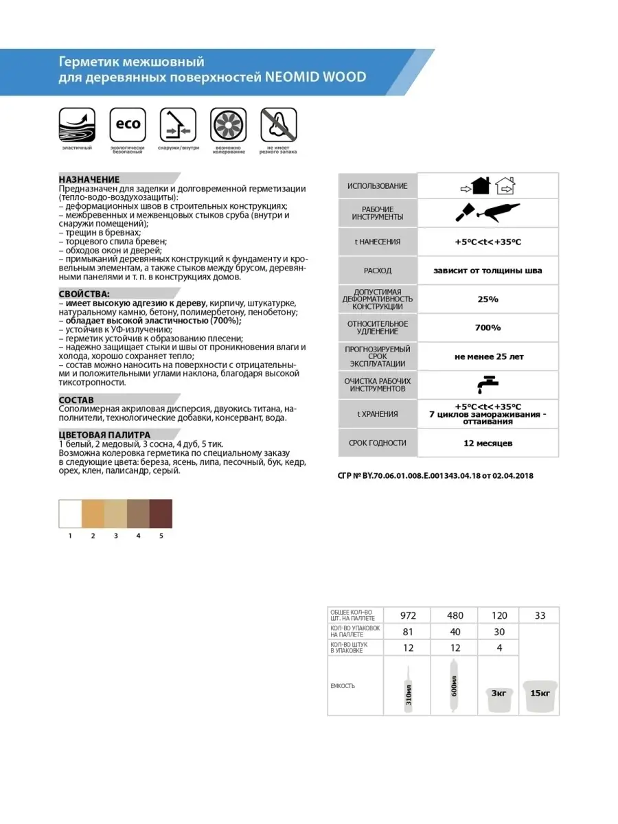 Герметик для дерева WOOD PROFESSIONAL 15кг Neomid 49040661 купить за 9 174  ₽ в интернет-магазине Wildberries