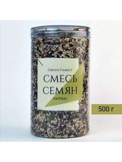 Green Family Смесь семян для салата 500 гр, 500 г