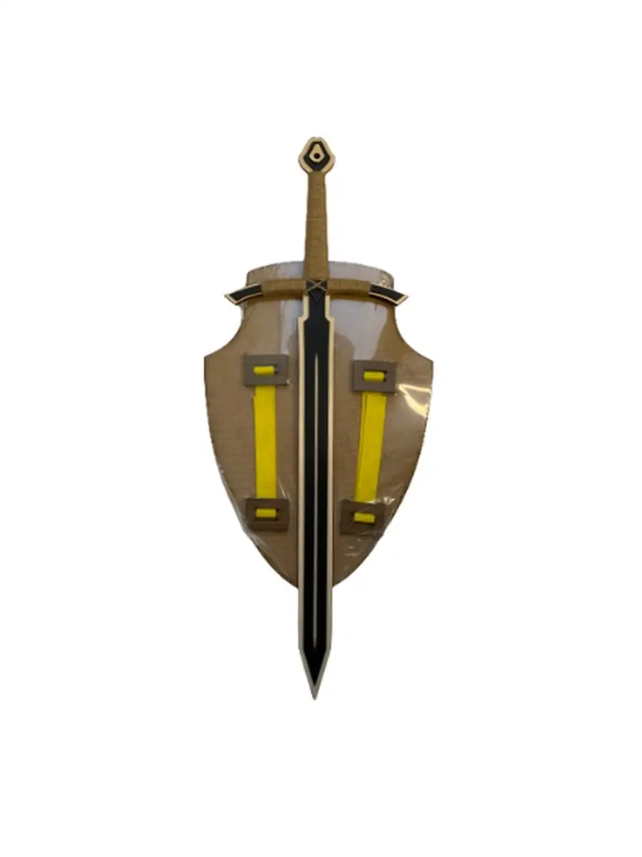 Набор каминный кованый (4 пр., щит/меч)