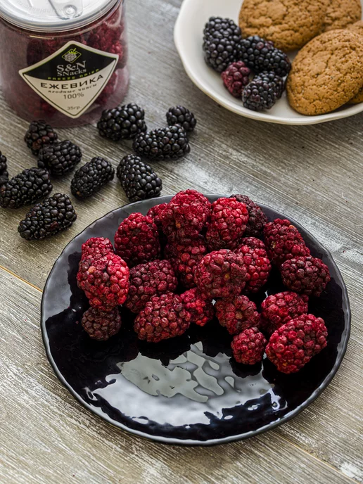 S&N SNacks Ежевика сублимированные целые ягоды без сахара, вариант, фото 2