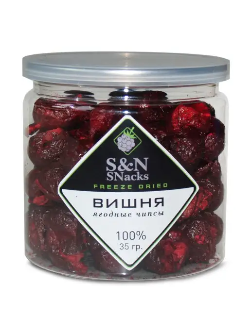 S&N SNacks Вишня сублимированная целая ягода 35 г, 35 г