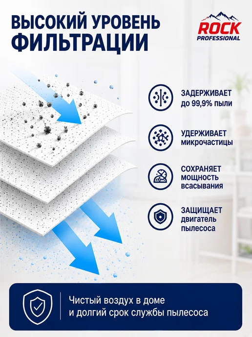 ROCK PROFESSIONAL Одноразовые мешки для пылесоса Samsung универсальные, вариант, фото 3