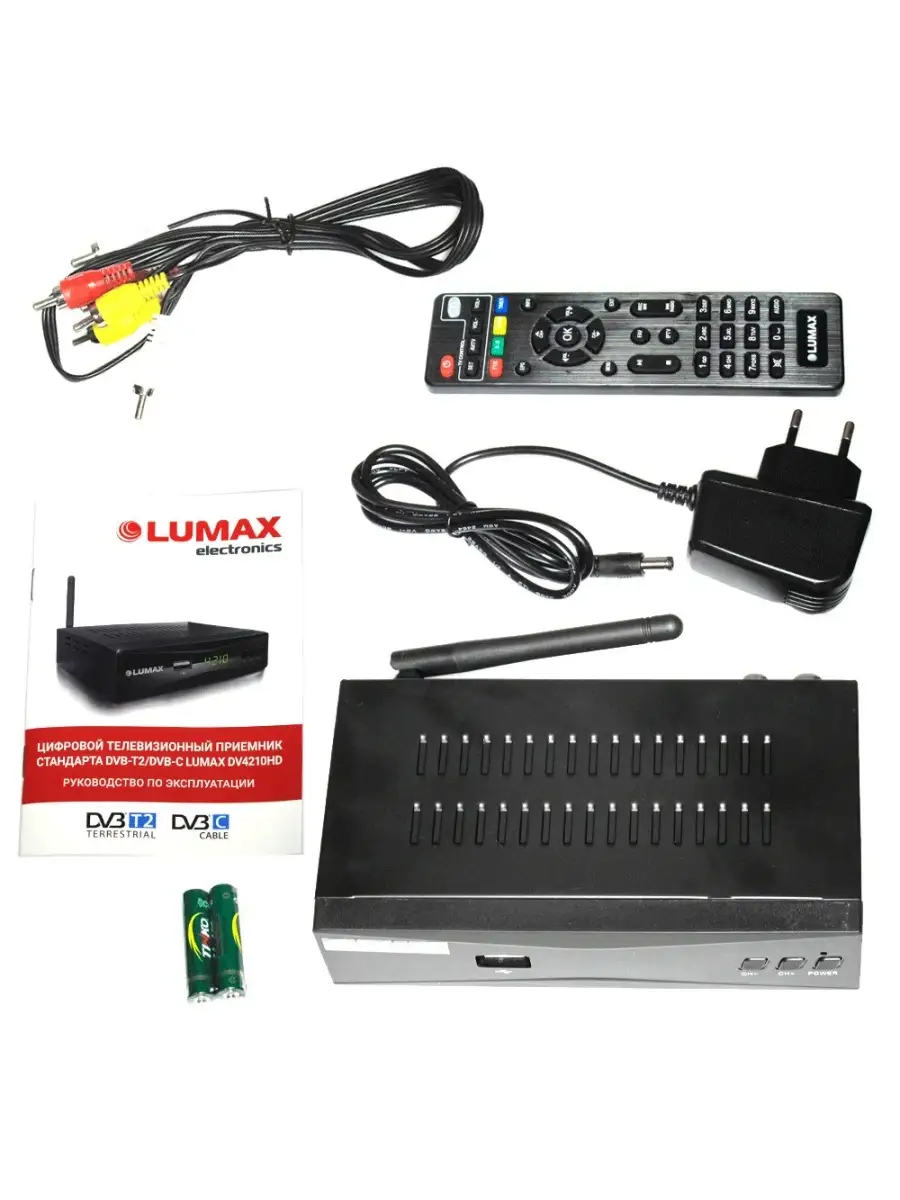 Lumax DV4207HD - Цифровая DVB-T2 приставка LUMAX 49235003 купить в  интернет-магазине Wildberries