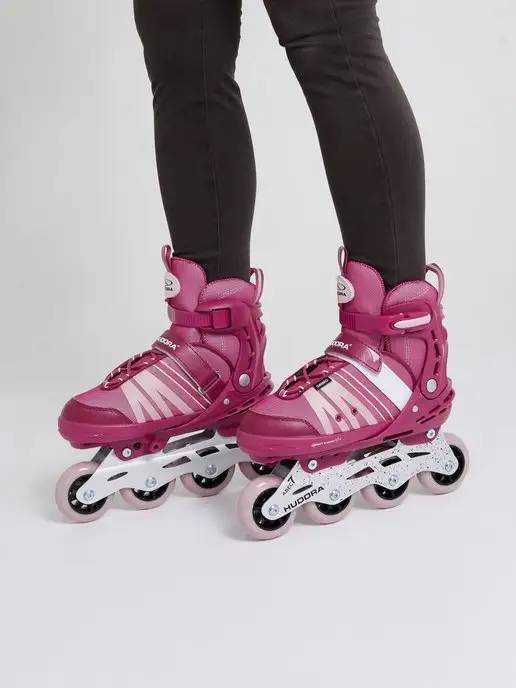 Hudora Ролики раздвижные inline Skates Comfort, розовый, фото 16