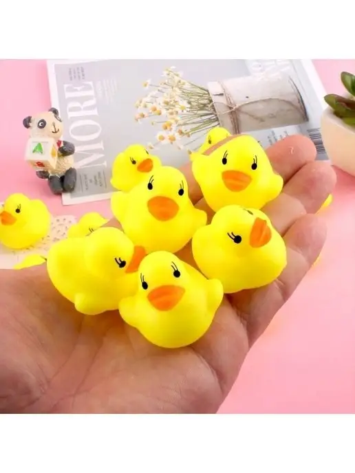 Игрушки для ванной резиновые уточки, желтый, фото 7