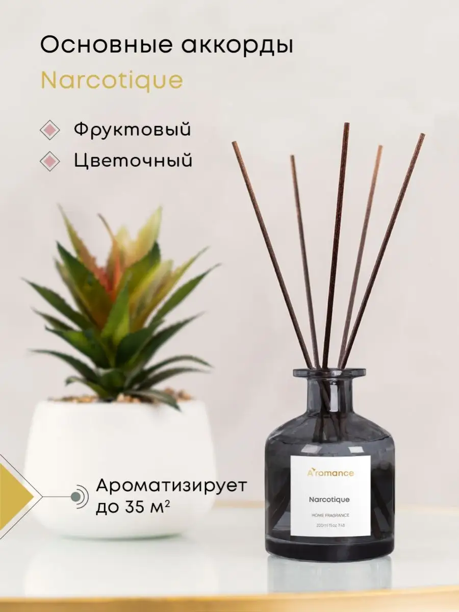 Ароматизатор для дома парфюм аромат диффузор с палочками Aromance 49286243  купить за 1 598 ₽ в интернет-магазине Wildberries